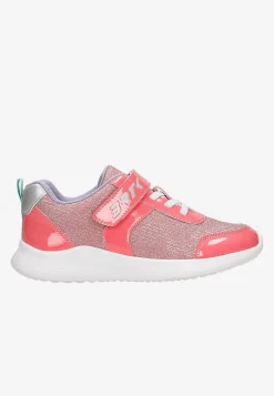 BARTEK różowe sneakersy dla dziewcząt z błyszczącym materiałem 87005-15