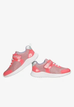 BARTEK różowe sneakersy dla dziewcząt z błyszczącym materiałem 87005-15