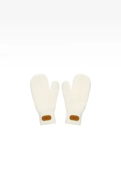 Biało-kolorowy zestaw czapka + komin + rękawiczki BARTEK 85600-19