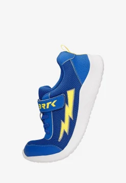Niebieskie sneakersy BARTEK z żółtą błyskawicą 87006-16