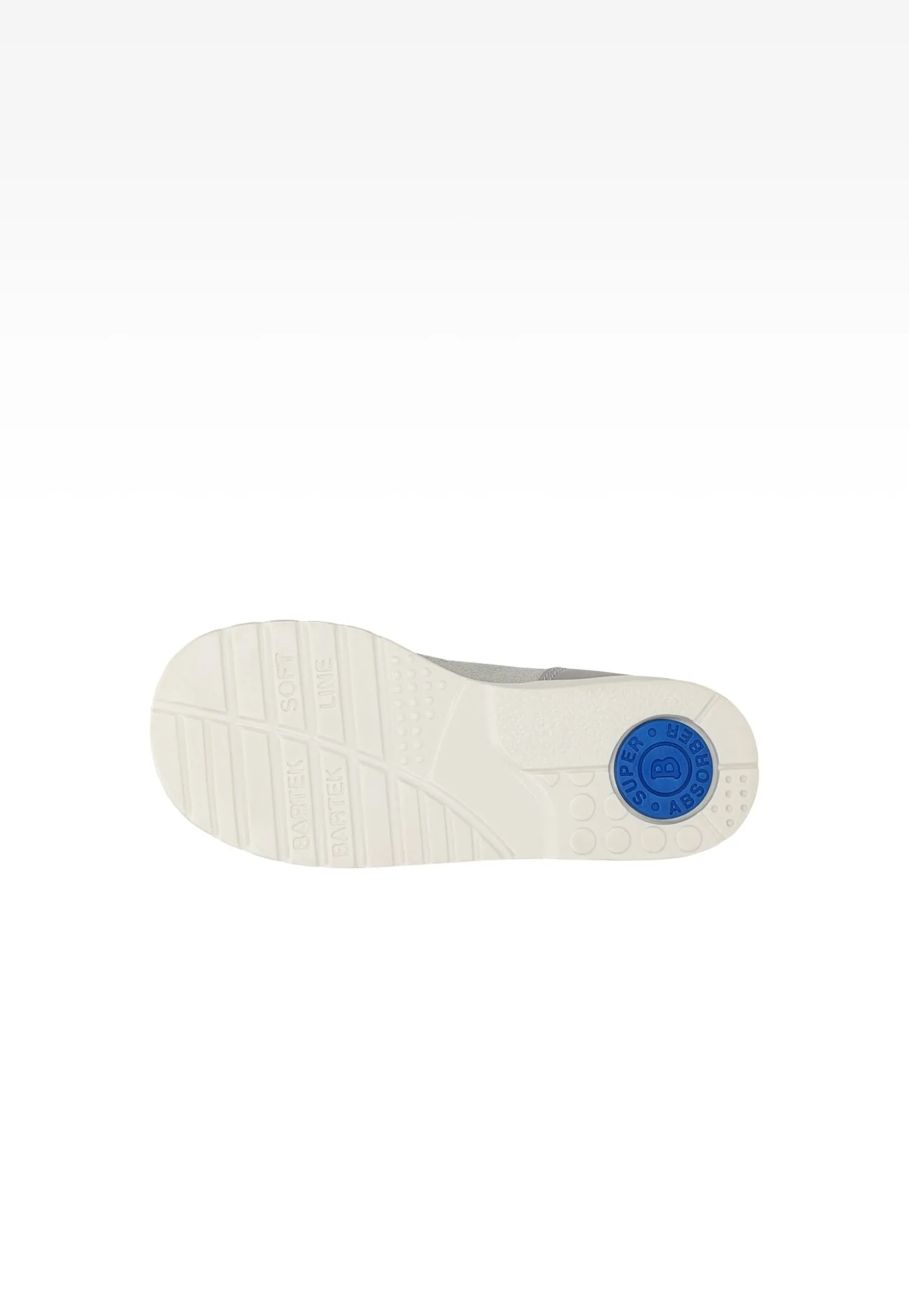 Popielato-srebrne sandały zabudowane BARTEK 86803-028