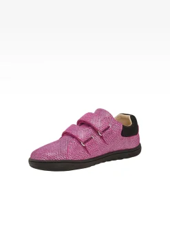 Różowe półbuty barefoot z mieniącym się wzorem BARTEK 83005-65