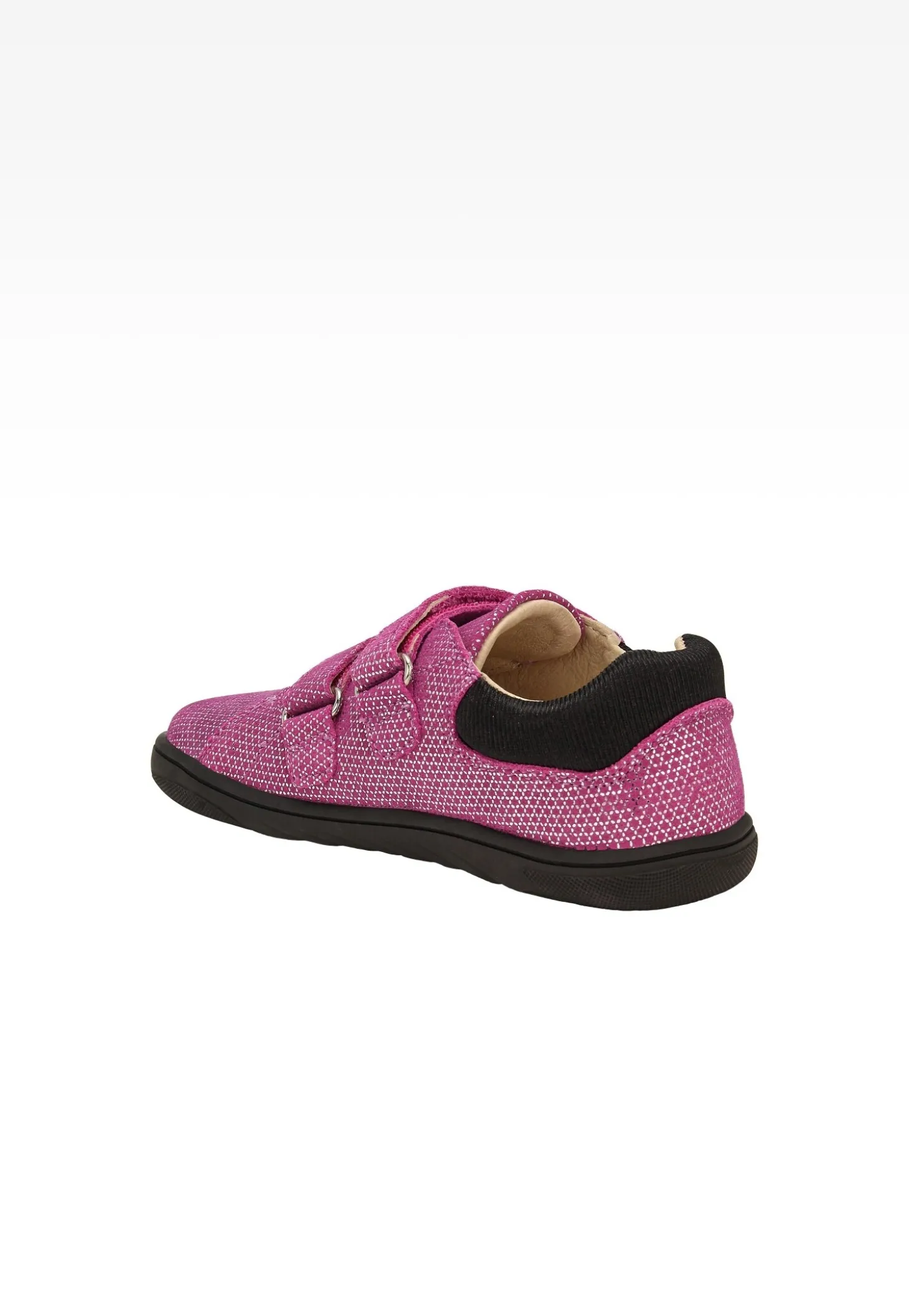 Różowe półbuty barefoot z mieniącym się wzorem BARTEK 83005-65