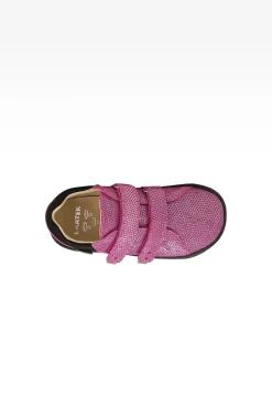 Różowe półbuty barefoot z mieniącym się wzorem BARTEK 83005-65
