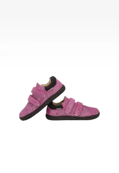 Różowe półbuty barefoot z mieniącym się wzorem BARTEK 83005-65