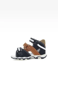 Sandały BARTEK T-11708-5/270, dla chłopców, granatowo-brązowy