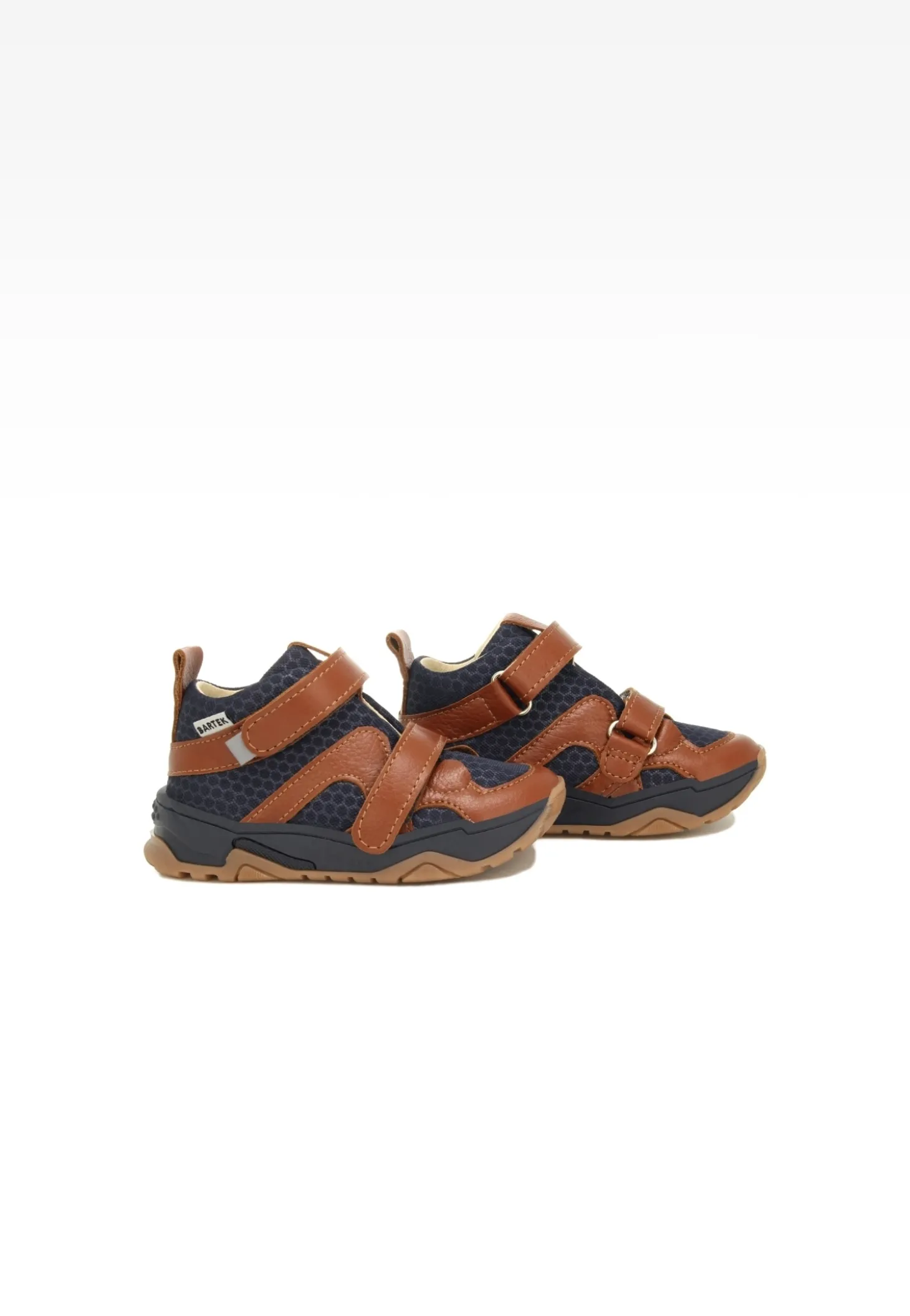 Sneakers BARTEK 11711005, dla chłopców, granatowo-brązowy