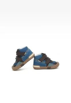 Sneakers BARTEK 91756-022, dla chłopców, niebiesko-brązowy