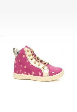 Sneakers BARTEK 17359-027, dla dziewcząt, ciemno różowy