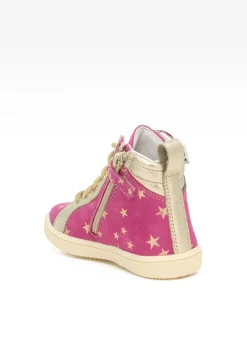 Sneakers BARTEK 17359-027, dla dziewcząt, ciemno różowy