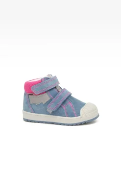 Sneakers BARTEK 11948033, dla dziewcząt, niebiesko-różowy
