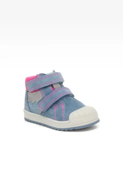Sneakers BARTEK 11948033, dla dziewcząt, niebiesko-różowy