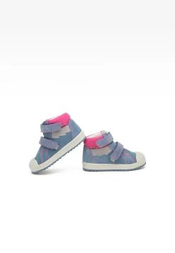 Sneakers BARTEK 11948033, dla dziewcząt, niebiesko-różowy