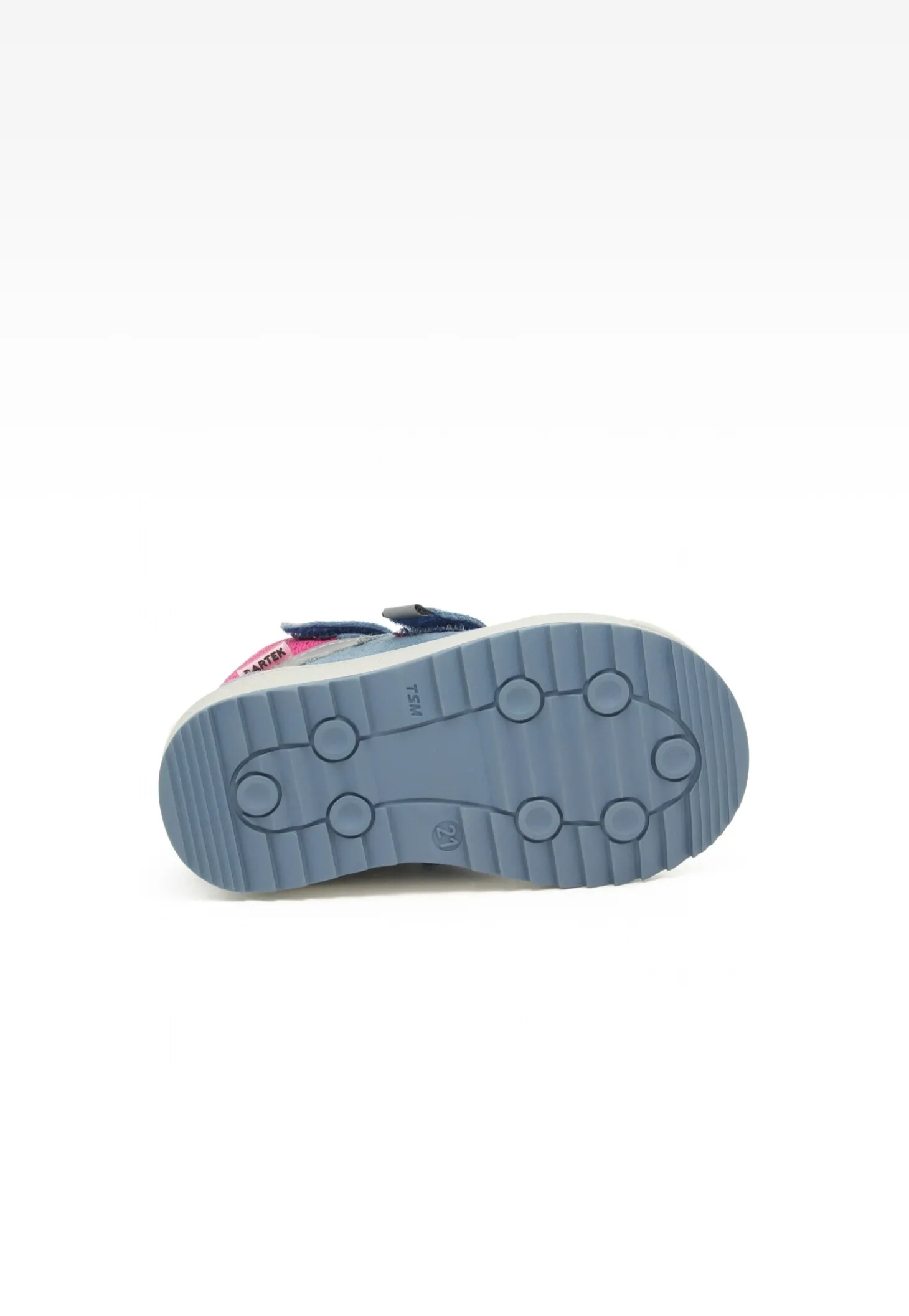 Sneakers BARTEK 11948033, dla dziewcząt, niebiesko-różowy