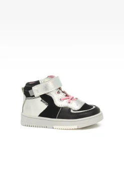 Sneakers BARTEK 11583002, dla dziewcząt, czarno-srebrny