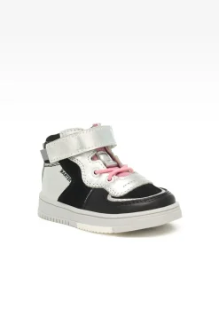 Sneakers BARTEK 11583002, dla dziewcząt, czarno-srebrny
