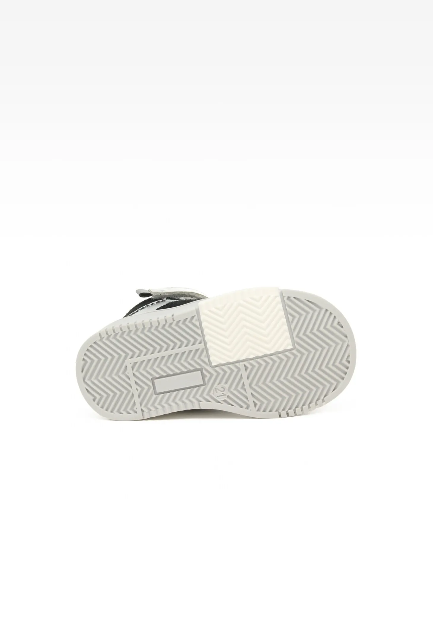 Sneakers BARTEK 11583002, dla dziewcząt, czarno-srebrny
