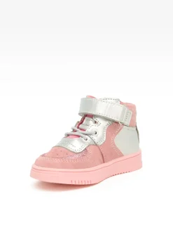 Sneakers BARTEK 11583007, dla dziewcząt, różowo-srebrny