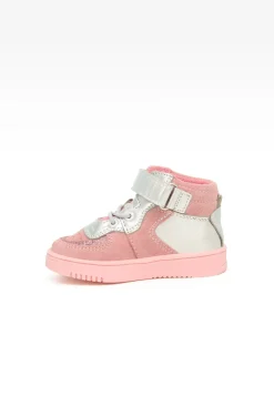 Sneakers BARTEK 11583007, dla dziewcząt, różowo-srebrny