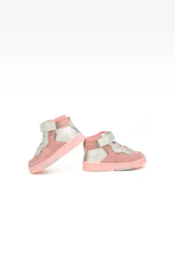 Sneakers BARTEK 11583007, dla dziewcząt, różowo-srebrny