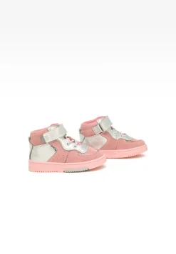 Sneakers BARTEK 11583007, dla dziewcząt, różowo-srebrny