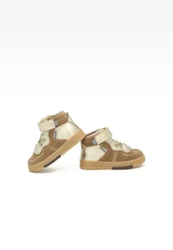 Sneakers BARTEK 11583008, dla dziewcząt, beżowo-złoty