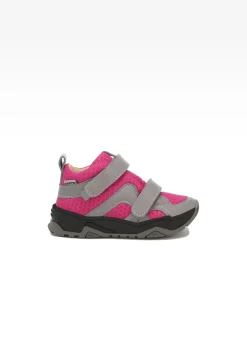 Sneakers BARTEK 11711003, dla dziewcząt, szaro-różowy