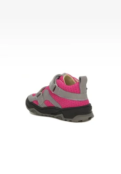 Sneakers BARTEK 11711003, dla dziewcząt, szaro-różowy