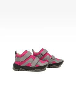 Sneakers BARTEK 11711003, dla dziewcząt, szaro-różowy
