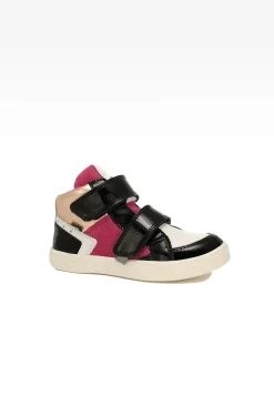 Sneakers BARTEK 24414-023, dla dziewcząt, biało-czarny