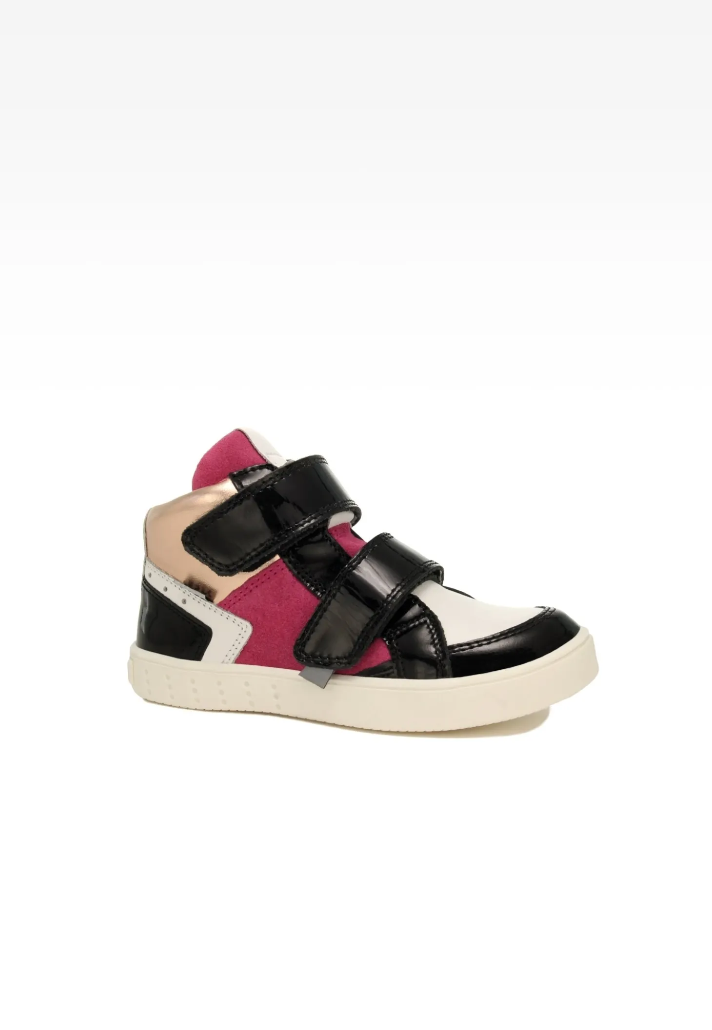 Sneakers BARTEK 24414-023, dla dziewcząt, biało-czarny