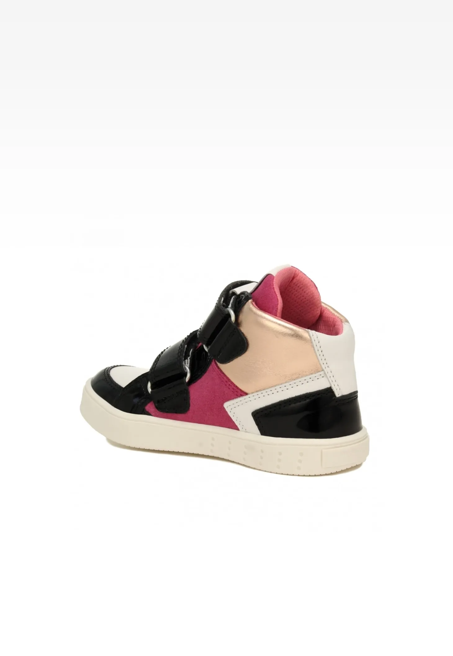 Sneakers BARTEK 24414-023, dla dziewcząt, biało-czarny