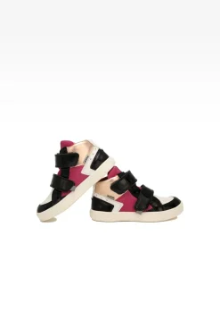 Sneakers BARTEK 24414-023, dla dziewcząt, biało-czarny