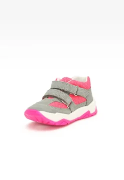 Sneakers BARTEK 11131011, dla dziewcząt, szaro-różowy