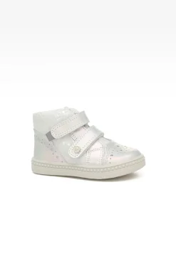 Sneakers BARTEK 091764-025 II, dla dziewcząt, biało-srebrny