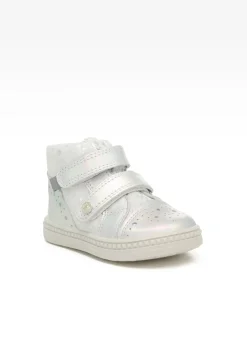 Sneakers BARTEK 091764-025 II, dla dziewcząt, biało-srebrny