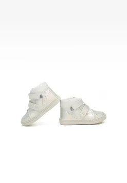 Sneakers BARTEK 091764-025 II, dla dziewcząt, biało-srebrny
