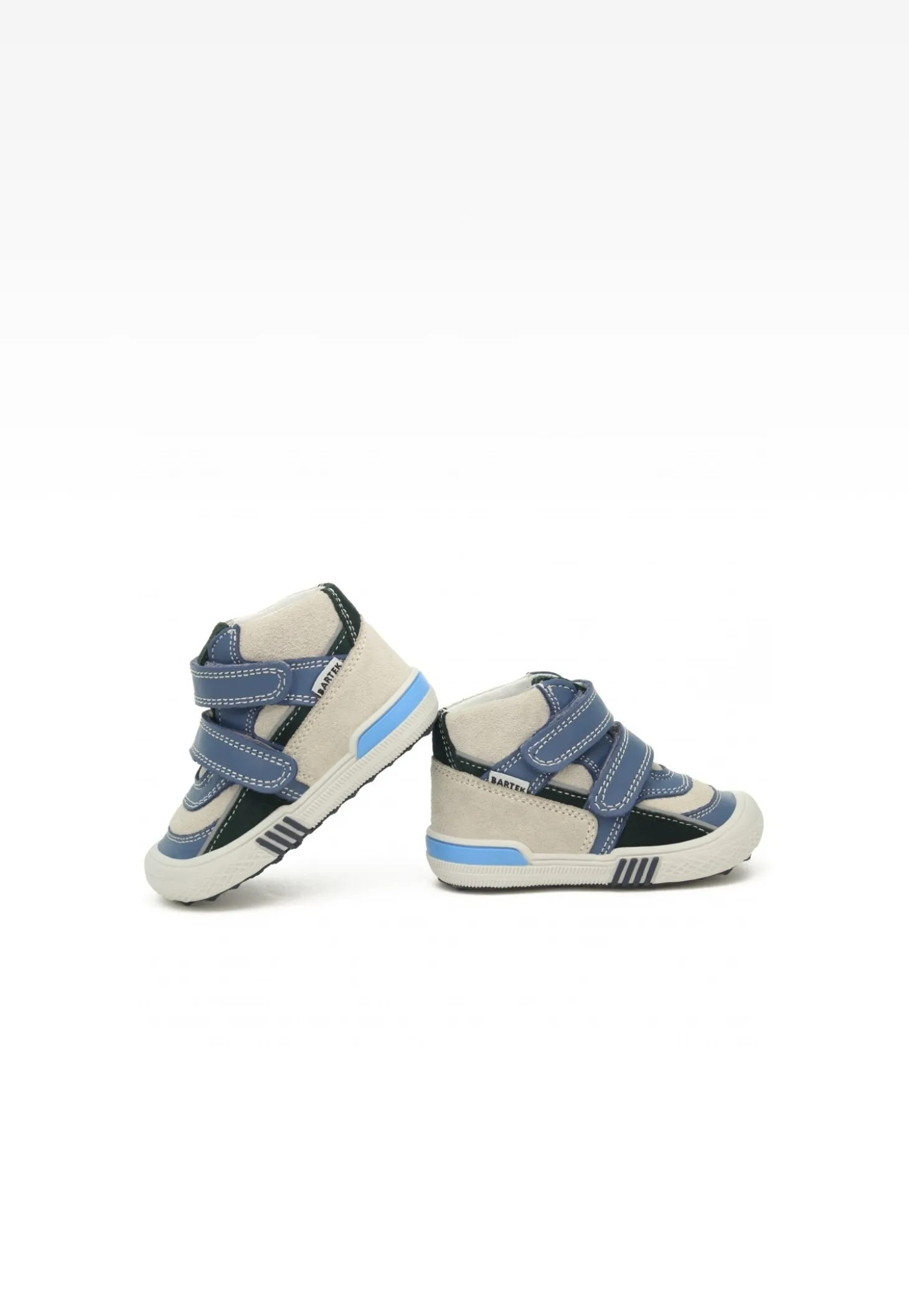 Sneakers BARTEK 91756-023, niebiesko-beżowy