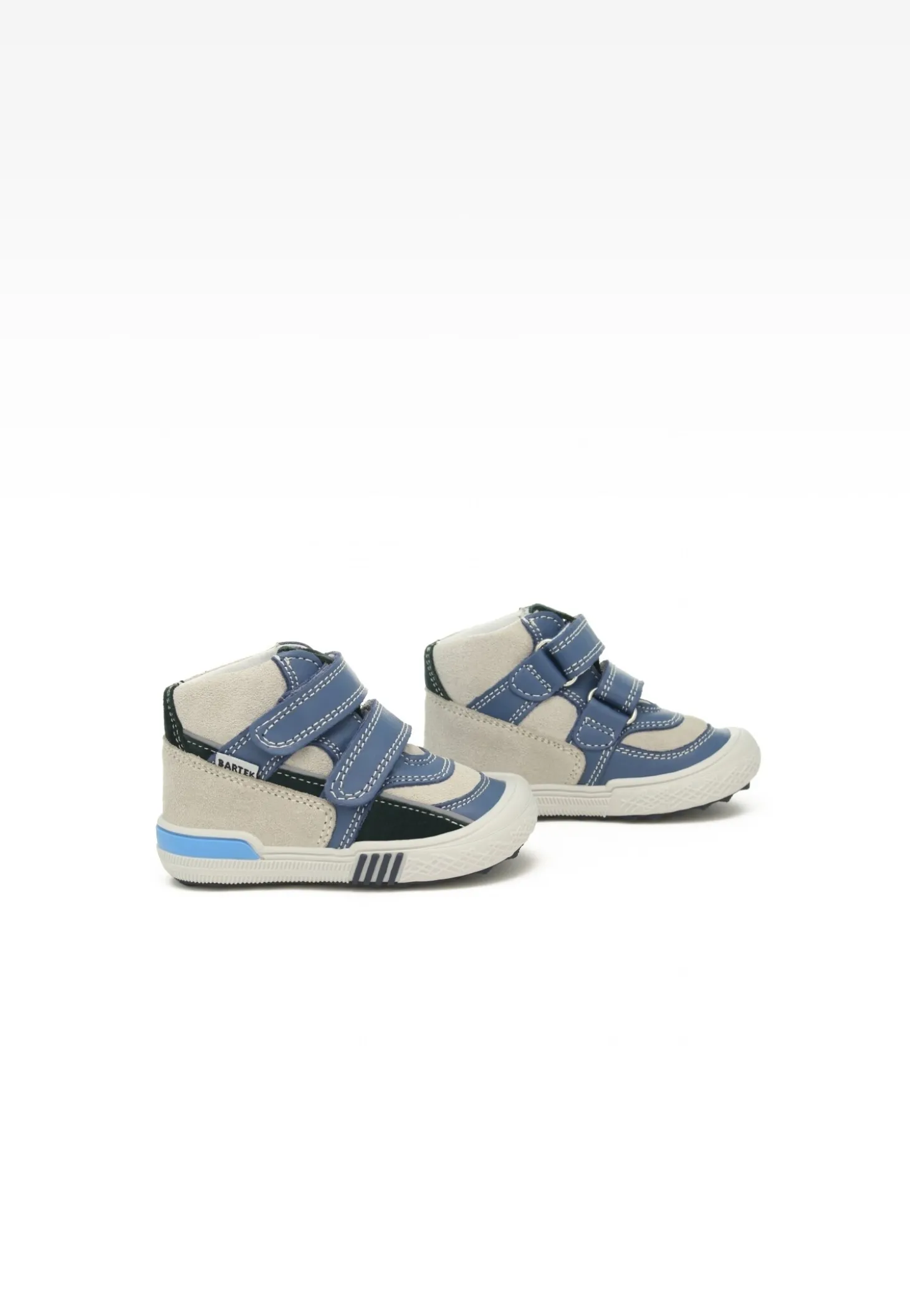 Sneakers BARTEK 91756-023, niebiesko-beżowy