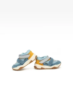 Sneakers BARTEK 11131024, niebiesko-pomarańczowy