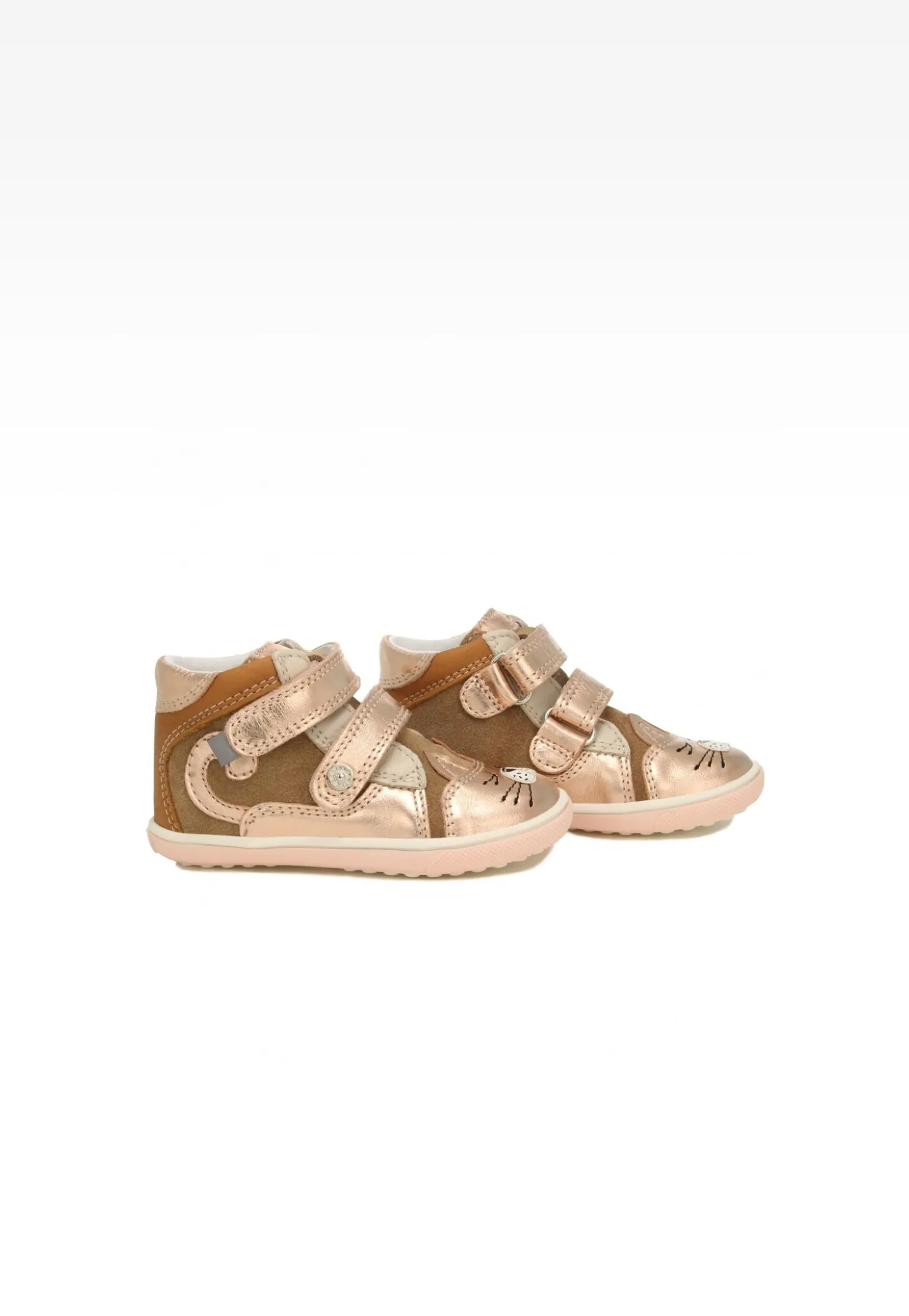 Trzewiki BARTEK 11702-032, dla dziewcząt, beżowo-złoty