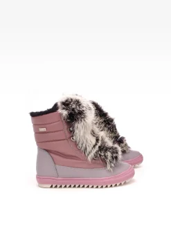 Trzewiki ocieplane BARTEK 7769L-89FX II, dla dziewcząt, różowo-srebrny